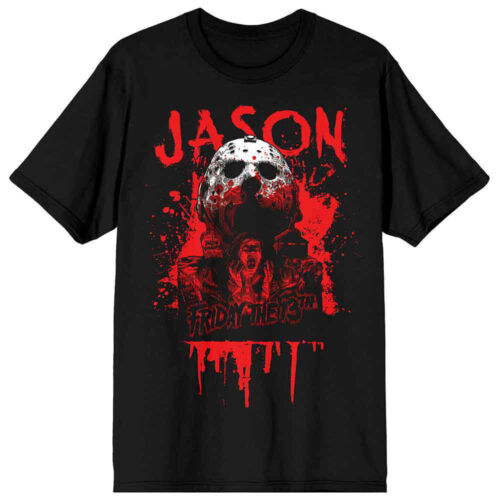 Friday the 13th Jason Voorhees Men's T-Shirt, Black