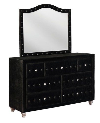 Coaster 206101Q-S5 Deanna Hollywood 5pc Bedroom Furniture Set Queen Bed Frame - Picture 8 of 12