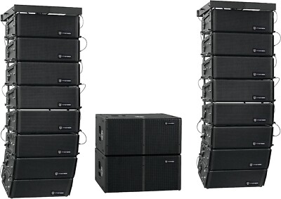 PRORECK VENUE SET 10000W Stereo/ DJ/Powered PA Line array Speaker System Combo