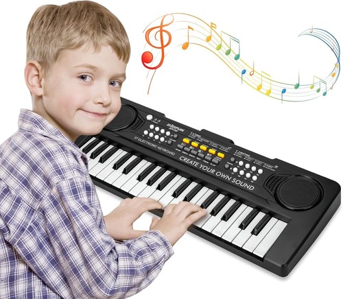 Kinder Keyboard, Elektronisches Klavier, Musikspielzeug, 37 Tasten, Lernspiel... - Bild 3 von 12