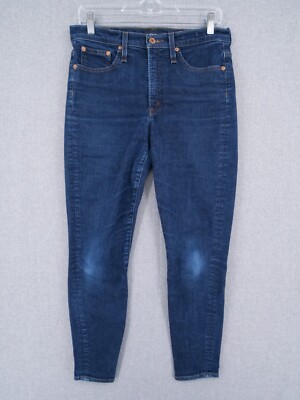 Crew Pants Womens Size 30 Blue Denim Jeans Toothpick Skinny