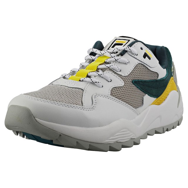 tenis fila mujer amarillos