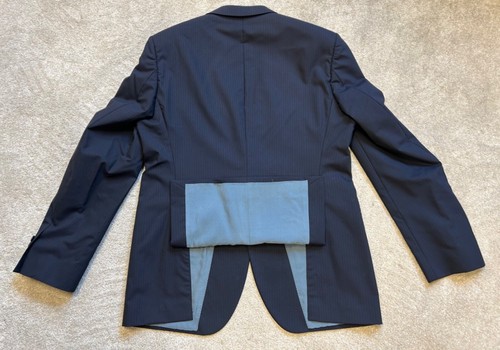 HUGO BOSS Mens Suit COOPER1 120s Blue Wool single breasted blazer UK Chest 42 - Picture 3 of 11