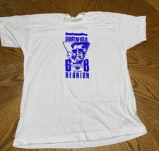 Vintage USA Made Southfield Michigan High School 1968 20 Year White T Shirt XL