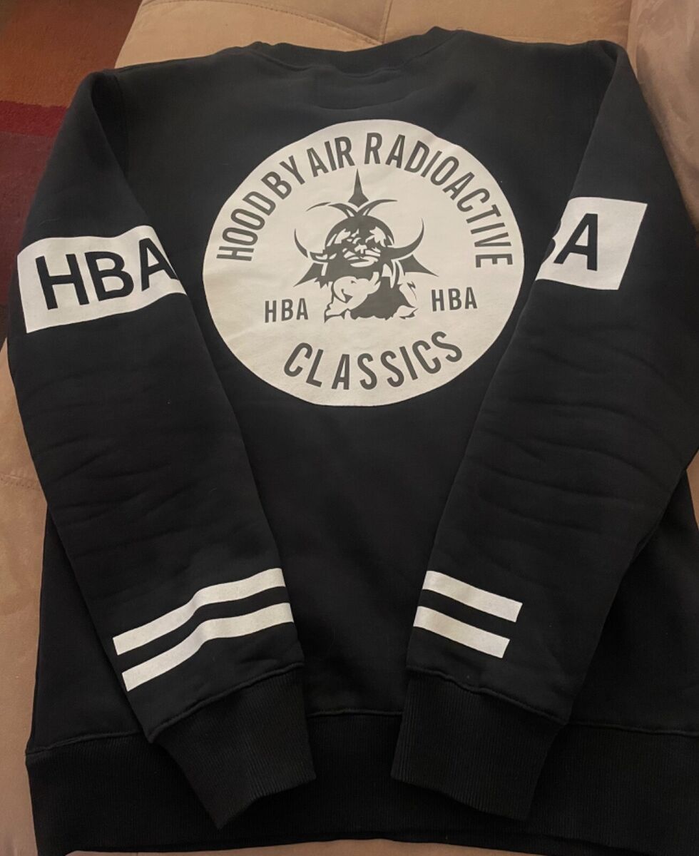 Men's Hood By Air HBA Black Sweatshirt Size M NWOT | eBay Men's Hood By Air HBA Black Sweatshirt Size M NWOT | eBay