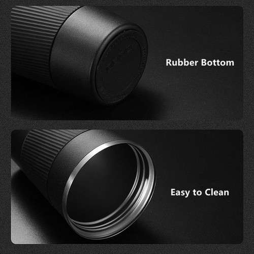 Taza de viaje termo de café termo de acero inoxidable doble de 380 ml / 510 ml con estuche antideslizante - Imagen 11 de 17