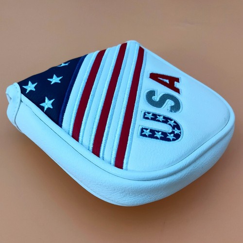 USA Flagge Golf Putter Abdeckung Quadratischer Hammer Magnetische PU Kopfabdeckung für Golf Putter - Bild 3 von 5