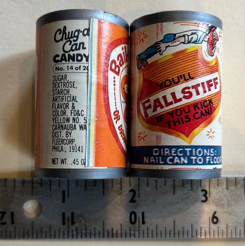 Vintage 1980's Fleer Chug-a-Can Candy Bail-in-Time and Fallstiff - Picture 3 of 3