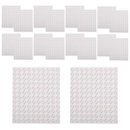 20 Sheets Autocollant D'étiquette De Baseball Thème Boule T-shirts - Photo 2/12