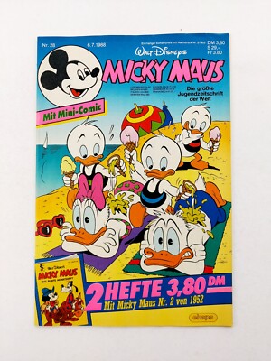 Ehapa - Mickey Mouse No. 28 / 1988 / Excellent Condition / Z1 (with Mini Comics)