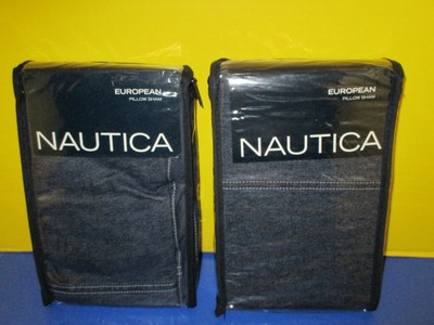 LOT of 2 NAUTICA Seaward Denim Jean Blue Square Euro ...