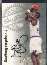 1997-98 Skybox Premium Calbert Cheaney Autographics Washington Wizards Auto