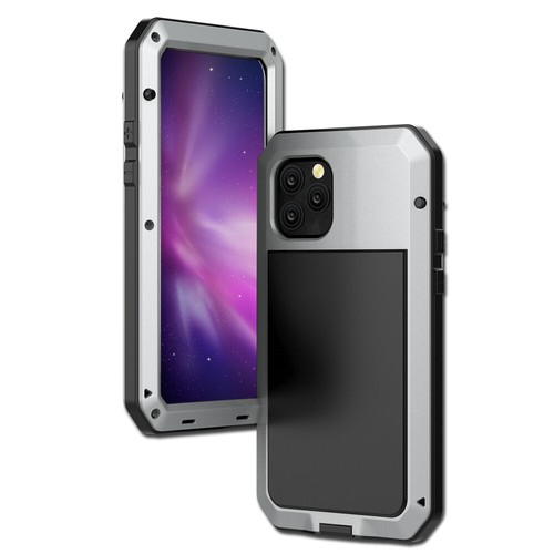 iPhone 11 12 13 14 15 16 XS XR 7 8 SE Waterproof Metal Case Cover + Screen Glass - Picture 25 of 41