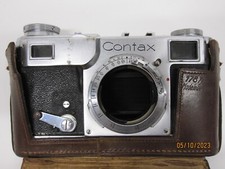 1936 ZEISS Contax Zeiss Ikon II Rangefinder Camera Body Only shutter slow AS IS