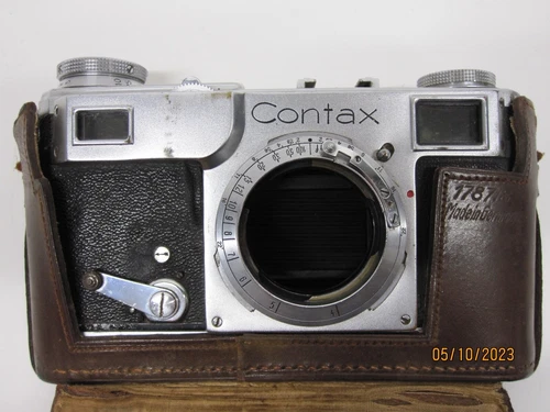 1936 ZEISS Contax Zeiss Ikon II Rangefinder Camera Body Only shutter slow AS IS