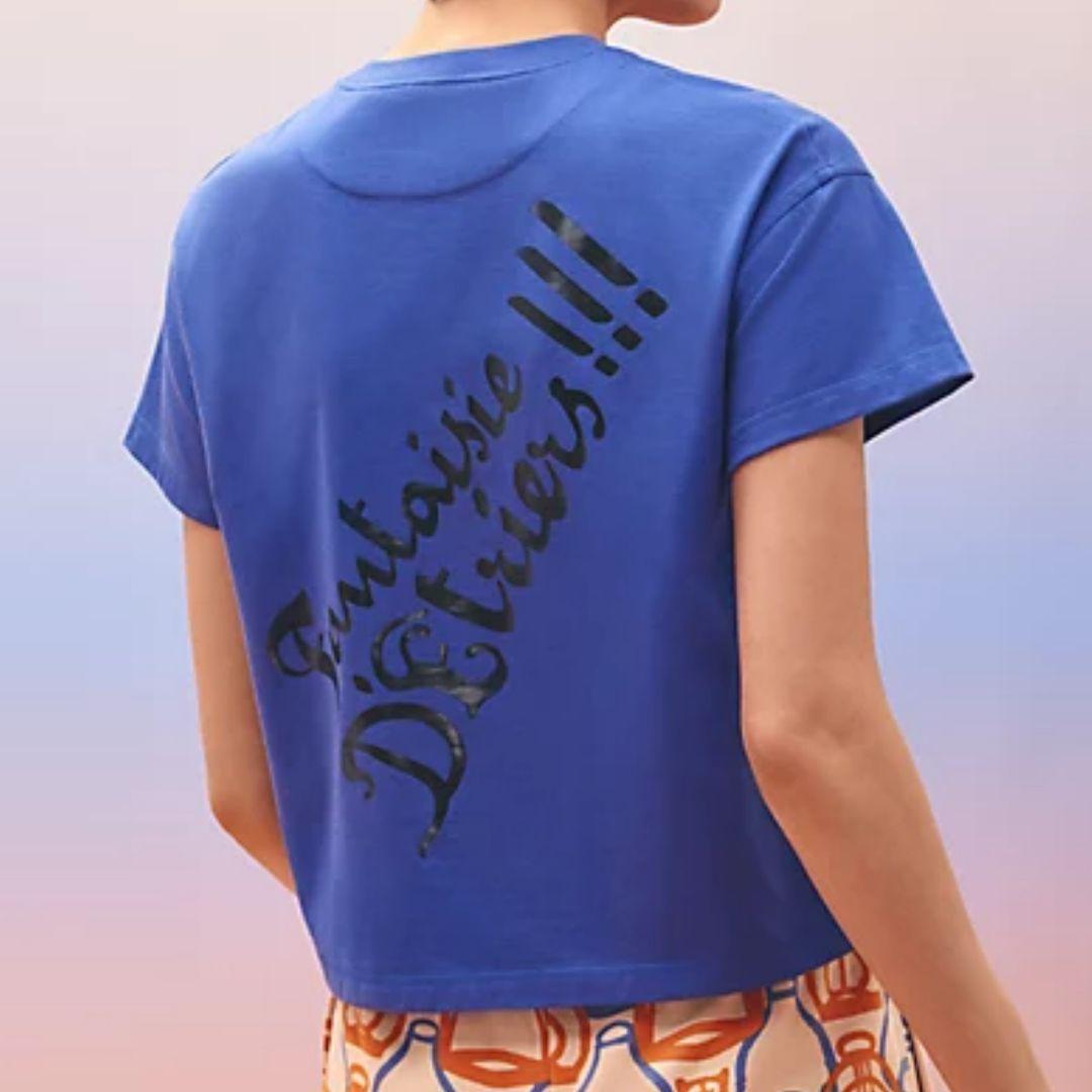 HERMES 23Ss Fantaisie D'Etriers Armor Fantasy T-Shirt | eBay