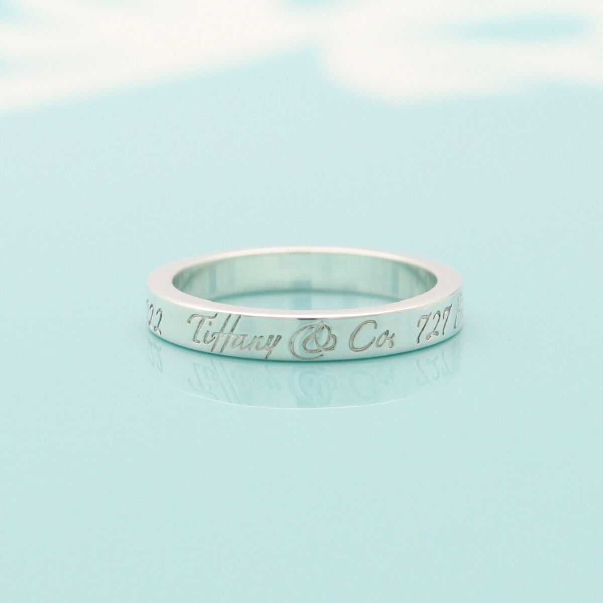 Tiffany & Co. Notes 727 Fifth Avenue New York Ring Size 5.25 Tiffany & Co. Notes 727 Fifth Avenue New York Ring Size 5.25