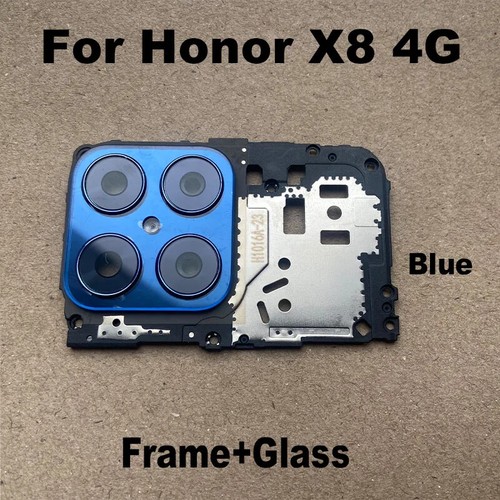 For Huawei Honor X8 4G Back Camera Glass Rear Lens Cover With Frame Cover Holder - Picture 7 of 9