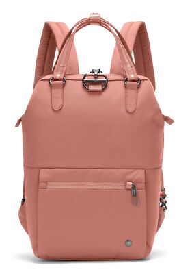 pacsafe Citysafe CX ECONYL  Mini Backpack Rucksack Rucksack Rose lachsfarben