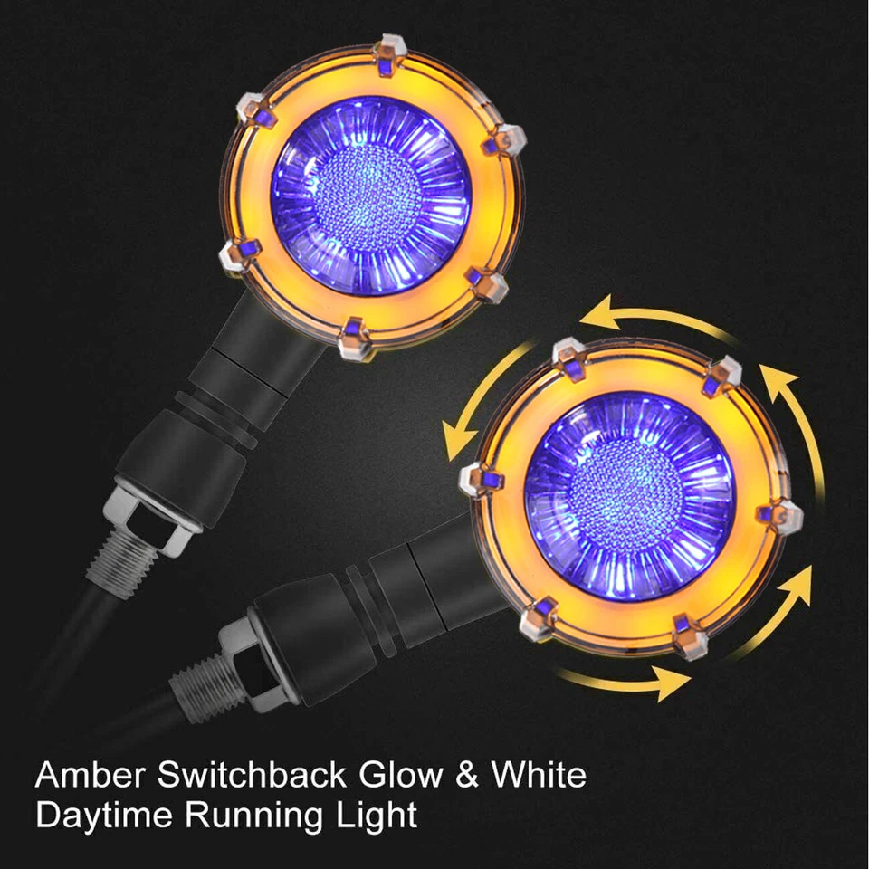 4x Luzes de LED de seta para motocicleta Honda VTX 1300C 1300 VTX1800C 1800N - Imagem 4 de 4