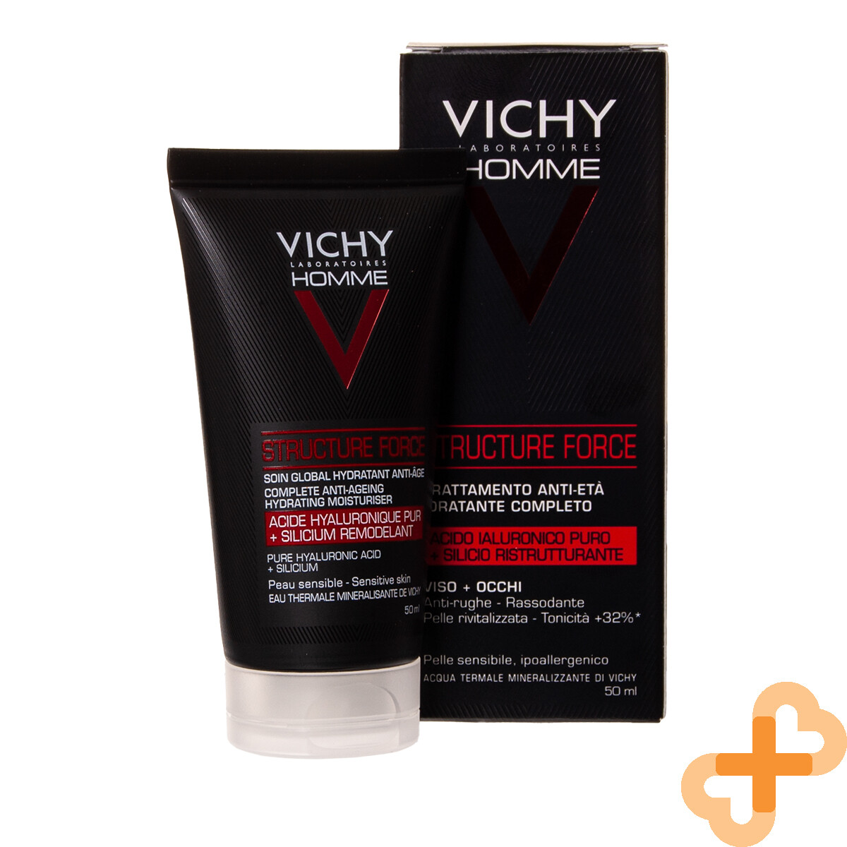 Vichy Homme Men Structure Force Complete Anti Aging Hydrating Moisturiser 50ml