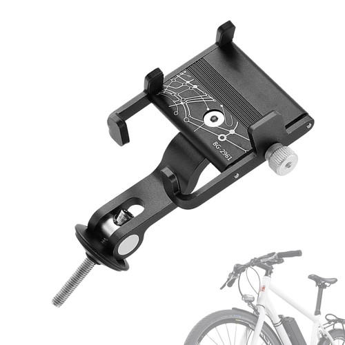 Bicycle Phone Holder Rustproof Bike Phone Holder with Rotation Cell Phone nearby - Photo 4 sur 18