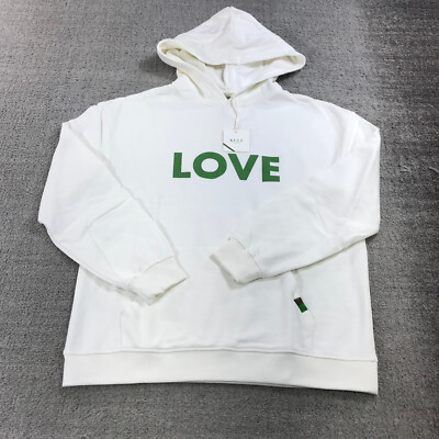 Yuccalley Women's Loose Fit Long Sleeve Hoodie - Drawstring Pullover Sweatshirt With Kangaroo Pocket (White, Small)
