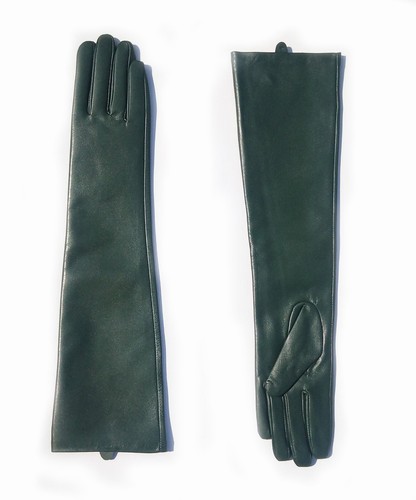 Women Winter New Real Sheep Leather Plain Style Elbow Long Gloves Multi Colors - Picture 7 of 33