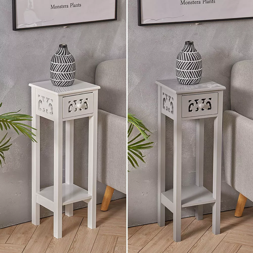 Thin tall bedside sales table