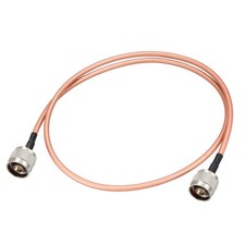 Low Loss RF Coaxial Cable Connection Coax Wire RG-142 N Male to N Male 90cm