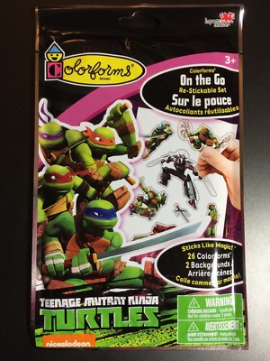 COLORFORMS TEENAGE MUTANT NINJA TURTLES BRAND NEW ON THE GO PACK | eBay