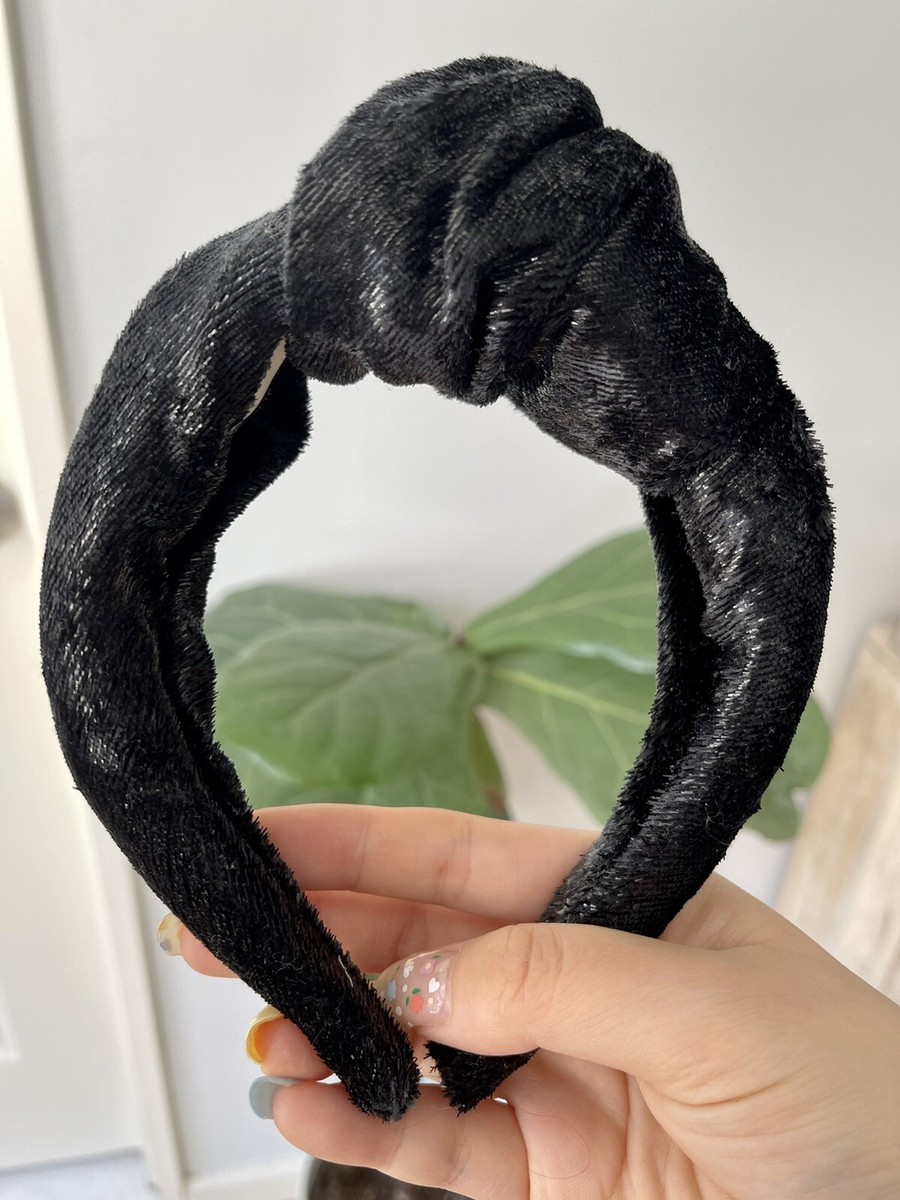 Eugenia Kim Black Metallic Satin Headband $145 NWOT | eBay display picture 2