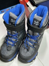 DSG Kid's Winter Snow Boots Size 3 Blue/Black No Tie