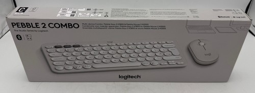 Logitech Pebble 2 Combo - K380S Wireless Keyboard & M350S Mouse Set- White - NEW - 第 1/6 張圖片
