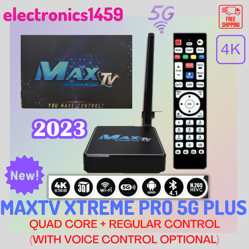 MAXTV XTREME PRO 2023 4K QUADCORE ANDROID 9.1 64BIT & (VOICE CONTROL OPTIONAL) - Picture 5 of 10