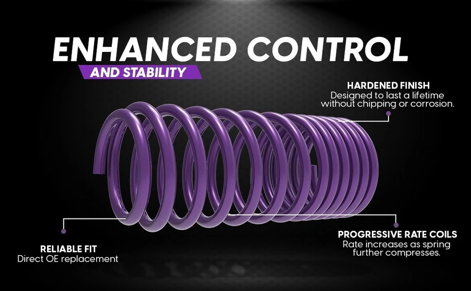 ZX Purple Lowering Springs 1.8"F/1.9"R for 2005-2010 Chrysler 300C RWD - Image 3 of 4