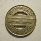 Pittsburgh Railways Company (Pennsylvania) transit token - PA765AB