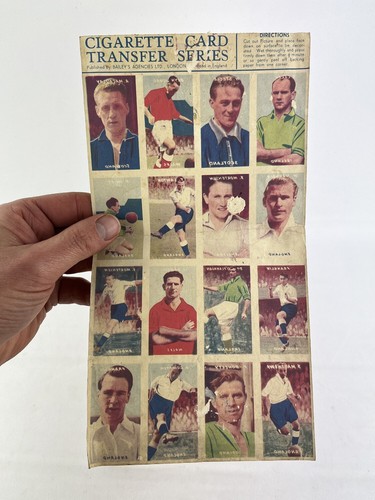 40s FULL SET FOOTBALL INTERNATIONALS~SUNNYVALE/BAILEY'S AGENCIES~CIGARETTE CARDS - Picture 1 of 5