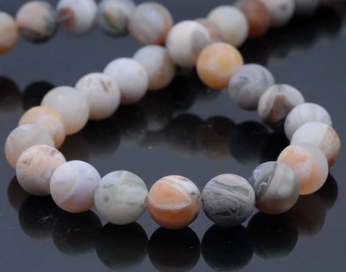 CUENTAS SUELTAS REDONDAS PIEDRAS PRECIOSAS DE ÁGATA BAMBÚ MATE 10 MM 15" - Imagen 4 de 4