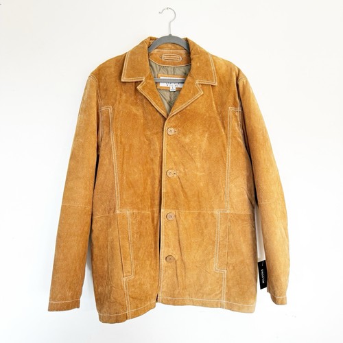 Wilsons Leather M. Julian Suede Jacket Men’s Size Large Button Front Blazer New! - Picture 15 of 15