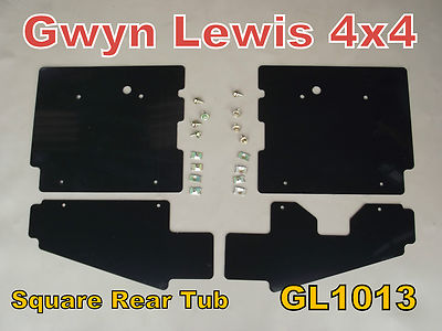 Land Rover Defender Heckquerträger Schmutzfänger GL1013 Spritzschutz 90 110