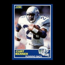 Curt Warner 1989 Score Seattle Seahawks #106 R329N 77
