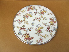 Dessous Plat à tarte gâteau Sarreguemines en faience polychrome modèle Louis XV