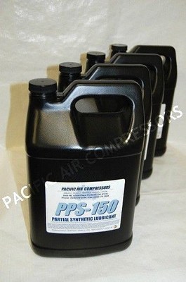 4 PACK OF ONE GALLON PPS-150 PARTIAL SYNTHETIC RECIPROCATING COMPRESSOR OIL