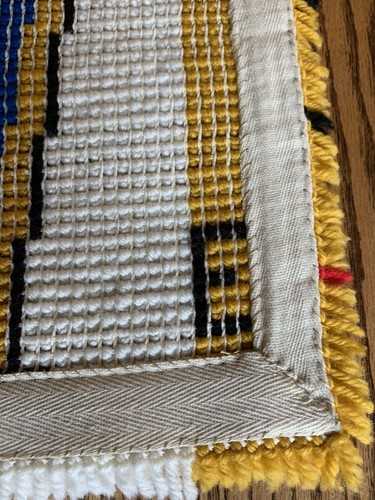 Vintage Weihnachten Spielzeug Soldat Riegel Haken Teppich Wanddekoration 16"x36" fertig - Bild 8 von 10