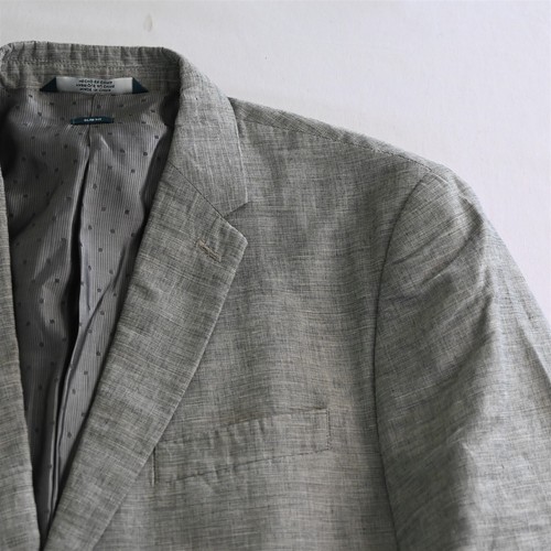 Perry Ellis 42R Gray Linen Cotton Mens Blazer Sport Coat Jacket - Picture 2 of 12