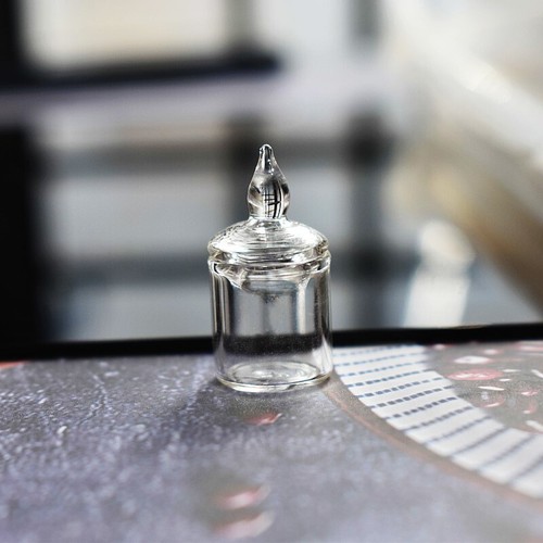 2PC 1/12 Scale Dollhouse Miniatures Accessory Glass Bottles Candy Jar Glassware - Picture 25 of 28