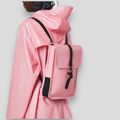 Rains Backpack WMNS Pink Mini Waterproof Travel Hike Outdoors Bright School 15 