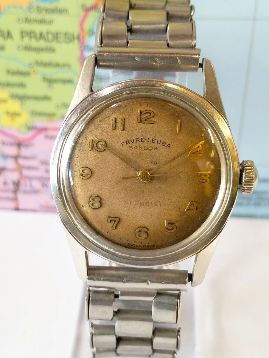 FAVRE LEUBA SANDOW ANTIMAGNETIC AUTOMATIC 3663 SWISS MEN S FULL WORKING VINTAGE
