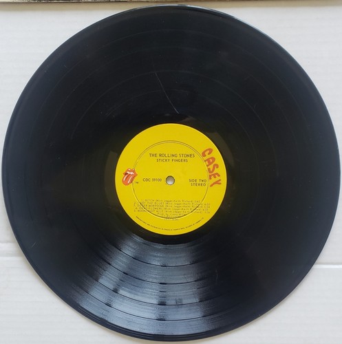 THE ROLLING STONES STICKY FINGERS RECORD LP ANDY WARHOL COVER RARE CANADA PRESS - 第 8/8 張圖片